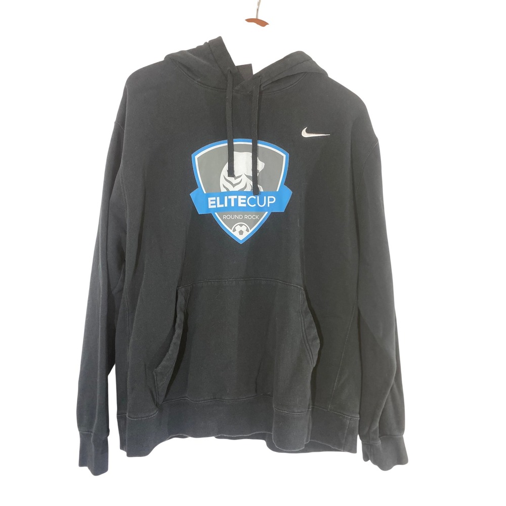 Nike Elite Cup Round Rock Hoodie Mens XL Black Excellent Soccer Pullover